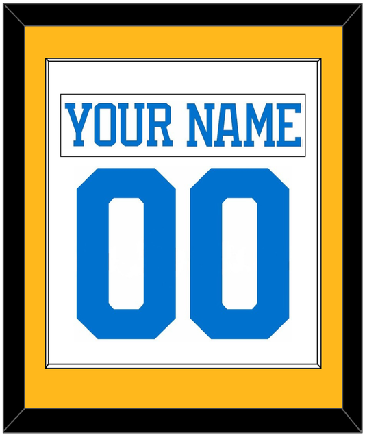 St. Louis Nameplate & Number (Back) Combined - Road White - Essential Tier 2