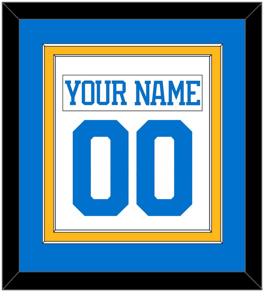 St. Louis Nameplate & Number (Back) Combined - Road White - Signature Tier 3