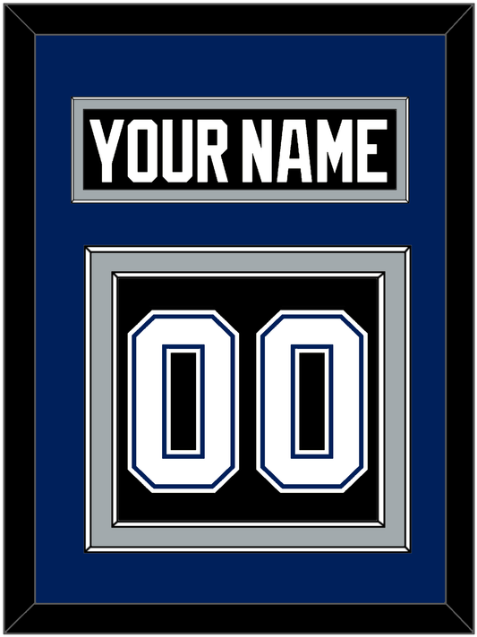 Tampa Bay Nameplate & Number (Back) - Road Black (2001-2007) - Signature Tier 3