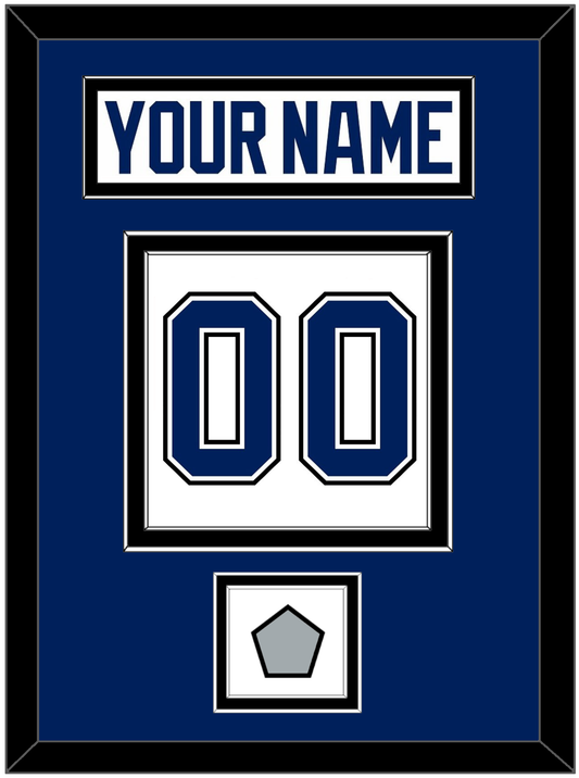 Tampa Bay Nameplate & Number (Back) With 2020 Or 2021 Stanley Cup Finals Patch - Road White - Signature Tier 2