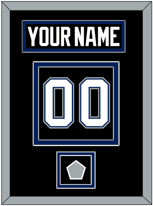 Tampa Bay Nameplate & Number (Back) With 2004 Stanley Cup Finals Patch - Road Black (2001-2007) - Signature Tier 3