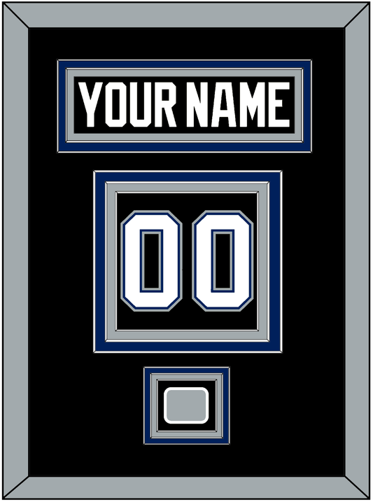Tampa Bay Nameplate & Number (Back) With 2004 Stanley Cup Finals Patch - Road Black (2001-2007) - Premier Tier 3