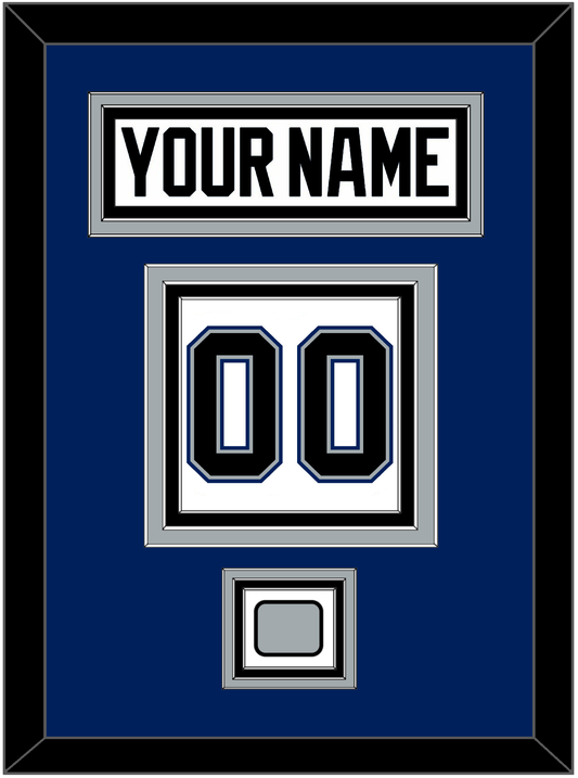 Tampa Bay Nameplate & Number (Back) With 2004 Stanley Cup Finals Patch - Home White (2001-2007) - Premier Tier 2