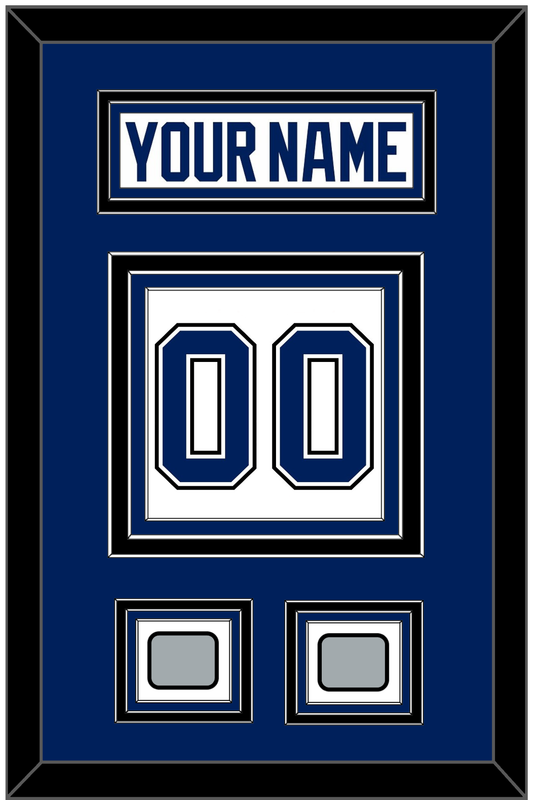 Tampa Bay Nameplate & Number (Back) With 2 Stanley Cup Champions Patches - Road White - Premier Tier 2