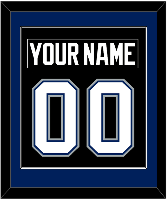 Tampa Bay Nameplate & Number (Back) Combined - Road Black (2001-2007) - Essential Tier 2