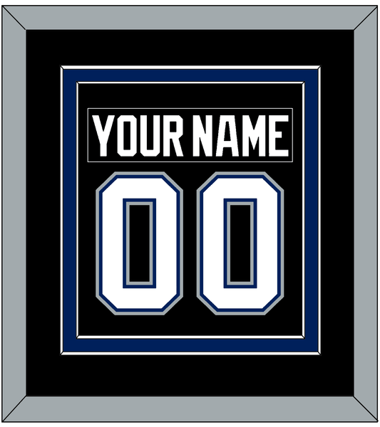Tampa Bay Nameplate & Number (Back) Combined - Road Black (2001-2007) - Signature Tier 3