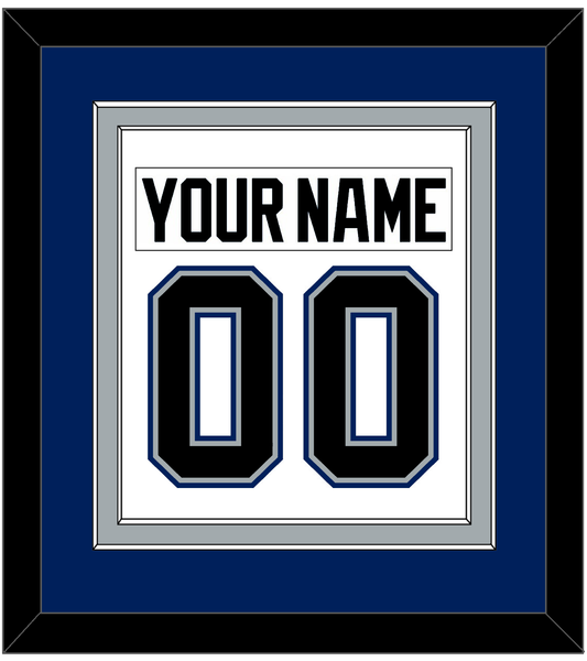 Tampa Bay Nameplate & Number (Back) Combined - Home White (2001-2007) - Signature Tier 2