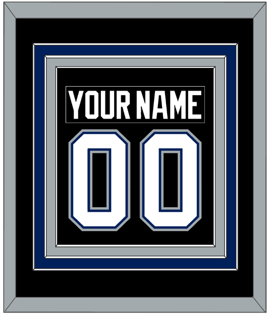 Tampa Bay Nameplate & Number (Back) Combined - Road Black (2001-2007) - Premier Tier 3