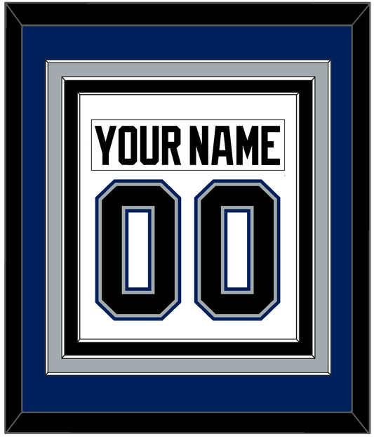 Tampa Bay Nameplate & Number (Back) Combined - Home White (2001-2007) - Premier Tier 2