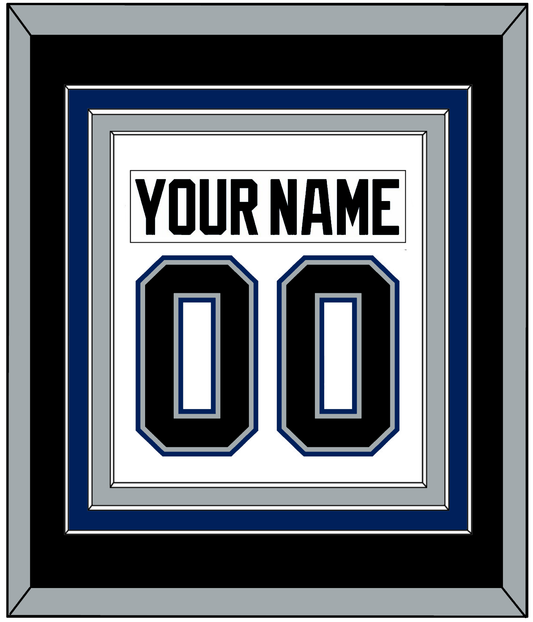 Tampa Bay Nameplate & Number (Back) Combined - Home White (2001-2007) - Premier Tier 3