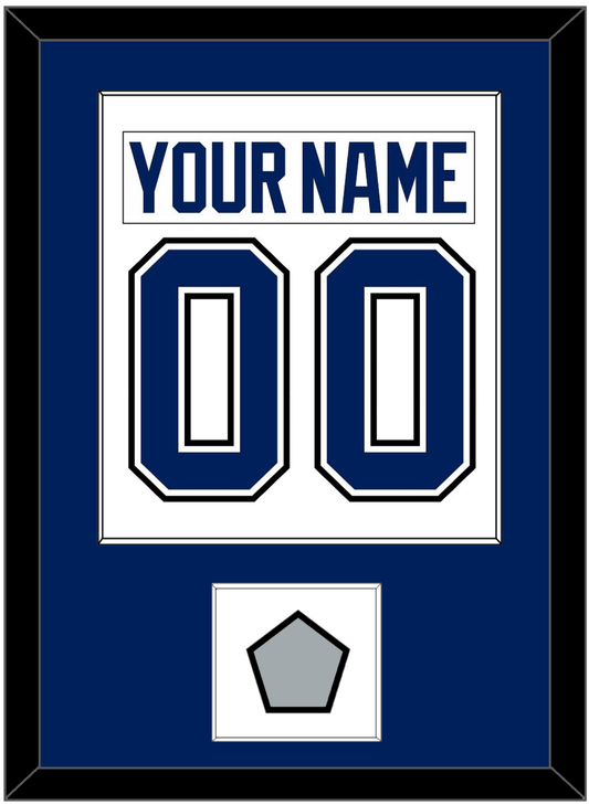 Tampa Bay Nameplate & Number (Back) Combined With 2020 Or 2021 Stanley Cup Champions Patch - Road White - Essential Tier 1