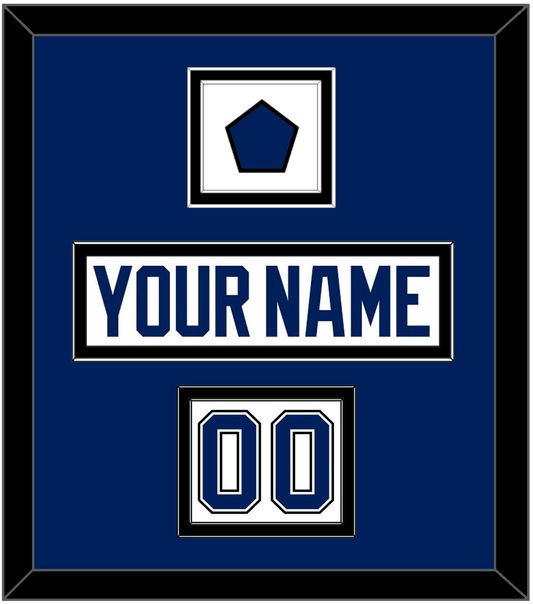 Tampa Bay Nameplate, Number (Shoulder) & Jersey Logo Patch - Road White - Signature Tier 2