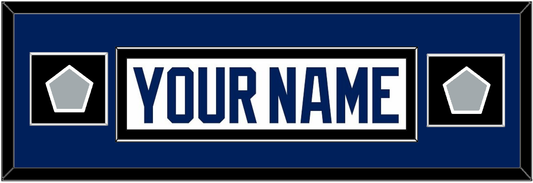 Tampa Bay Nameplate With 2020 & 2021 Stanley Cup Finals Patches - Road White - Essential Tier 4