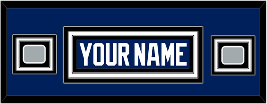 Tampa Bay Nameplate With 2020 & 2021 Stanley Cup Champions Patches - Home Blue - Premier Tier 6