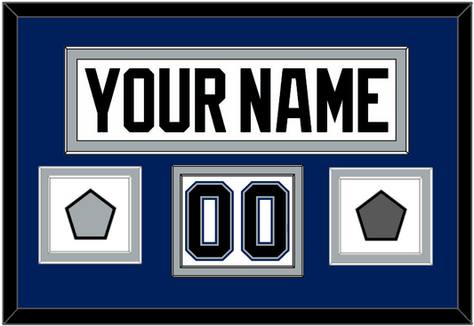 Tampa Bay Nameplate & Number (Shoulder) With 2004 Stanley Cup Finals & Jersey Logo Patches - Home White (2001-2007) - Signature Tier 3