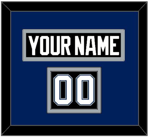 Tampa Bay Nameplate & Number (Shoulder) - Road Black (2001-2007) - Signature Tier 3