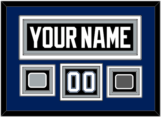 Tampa Bay Nameplate & Number (Shoulder) With 2004 Stanley Cup Finals & Jersey Logo Patches - Road Black (2001-2007) - Premier Tier 3