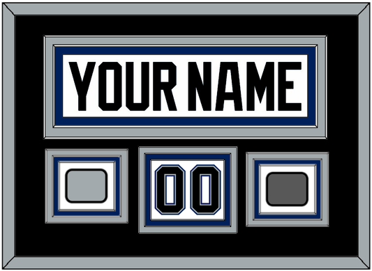 Tampa Bay Nameplate & Number (Shoulder) With 2004 Stanley Cup Finals & Jersey Logo Patches - Home White (2001-2007) - Premier Tier 2