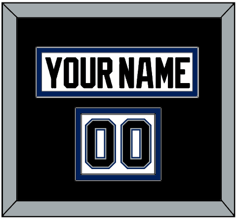 Tampa Bay Nameplate & Number (Shoulder) - Home White (2001-2007) - Signature Tier 2