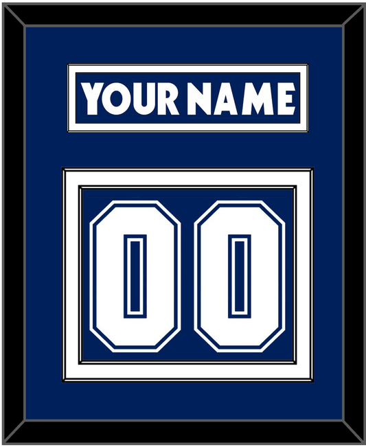Toronto Nameplate & Number (Back) - Home Blue (2007-2010) - Signature Tier 1