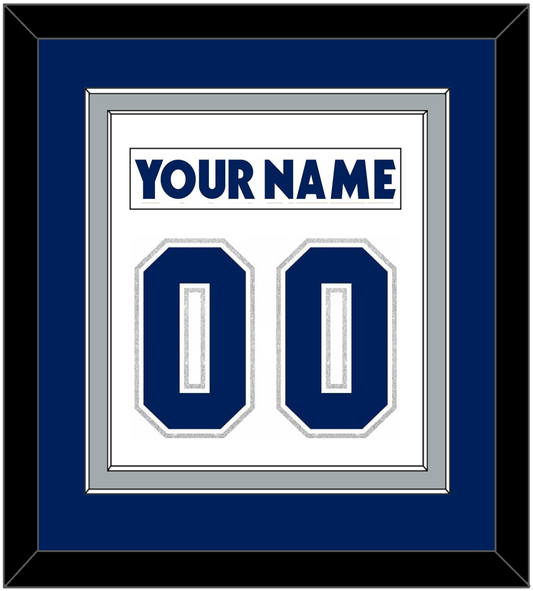Toronto Nameplate & Number (Back) Combined - Home/Road White (2000-2007) - Signature Tier 2