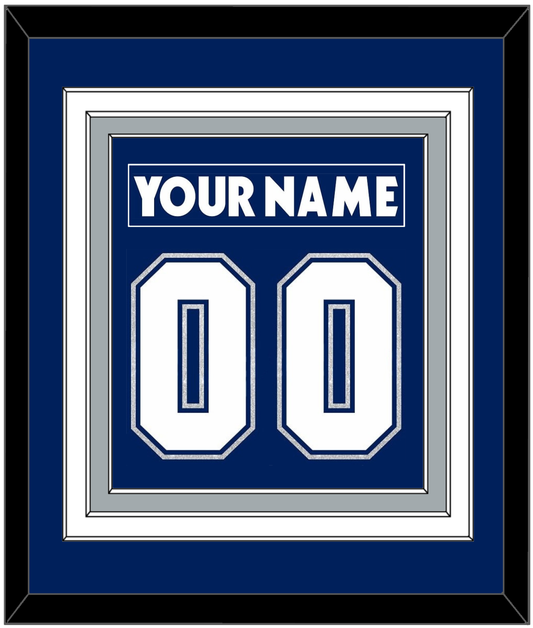 Toronto Nameplate & Number (Back) Combined - Road/Home Blue (2000-2007) - Premier Tier 2