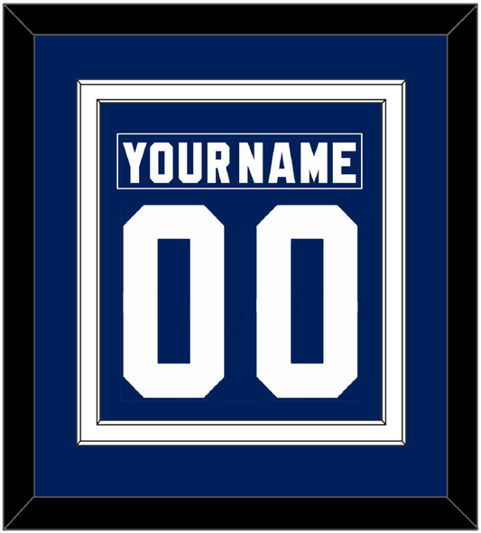 Toronto Nameplate & Number (Back) Combined - Road Blue (1978-1992) - Signature Tier 1