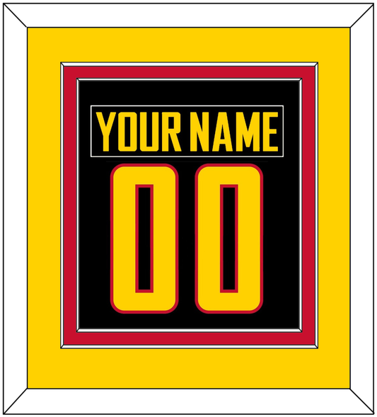 Vancouver Nameplate & Number (Back) Combined - Alternate Black - Signature Tier 3