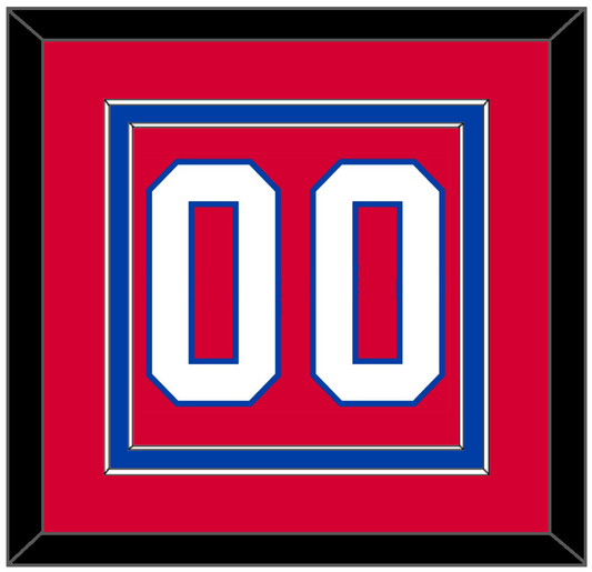 Washington Number (Back) - Alternate Red (2015-2017) - Signature Tier 2