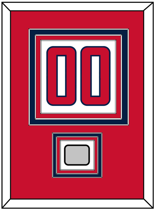 Washington Number (Back) & Stanley Cup Champions Patch - Road White - Premier Tier 2