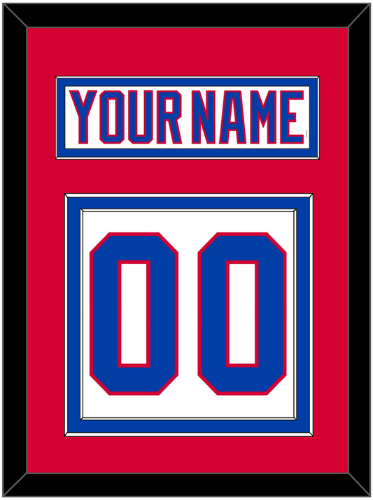 Washington Nameplate & Number (Back) - 2011 Winter Classic White - Signature Tier 2