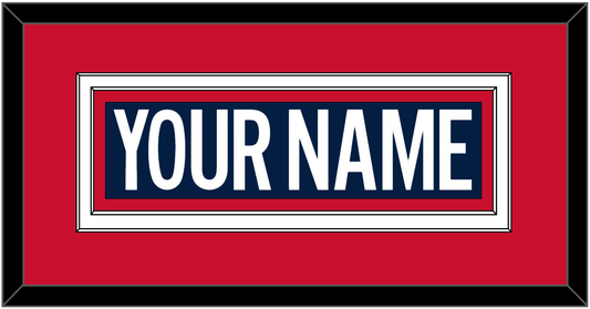 Washington Nameplate - 2018 Stadium Series Blue Jersey - Signature Tier 3