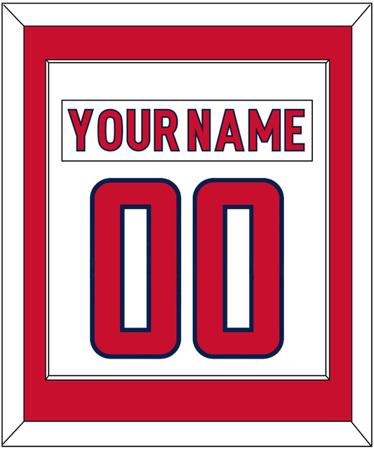 Washington Nameplate & Number (Back) Combined - Road White - Essential Tier 1