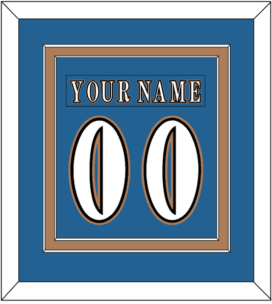 Washington Nameplate & Number (Back) Combined - Road Blue (1995-2000) - Signature Tier 2