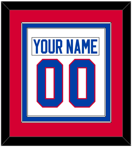 Washington Nameplate & Number (Back) Combined - Home White (1979-1987) - Signature Tier 2