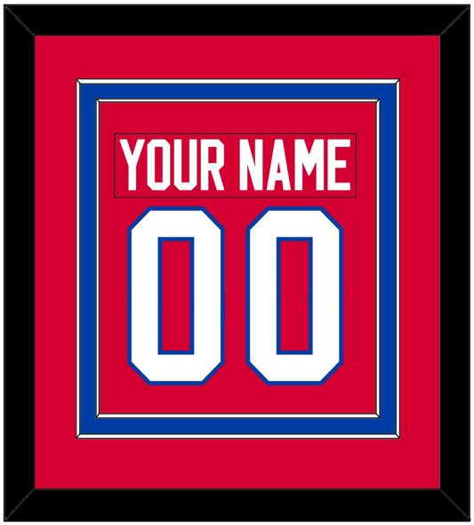 Washington Nameplate & Number (Back) Combined - Road Red (1979-1987) - Signature Tier 2