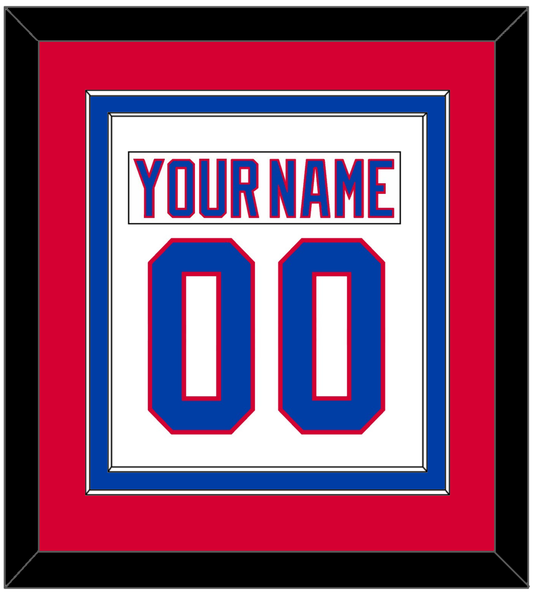 Washington Nameplate & Number (Back) Combined - 2011 Winter Classic White - Signature Tier 2