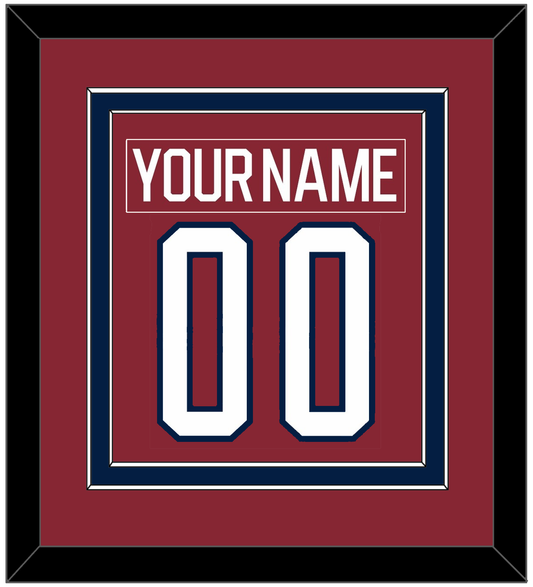 Washington Nameplate & Number (Back) Combined - 2015 Winter Classic Garnet - Signature Tier 2