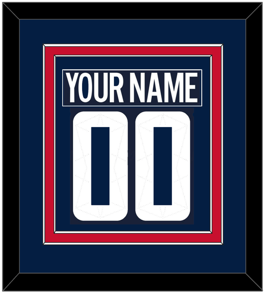 Washington Nameplate & Number (Back) Combined - 2018 Stadium Series Blue - Signature Tier 2