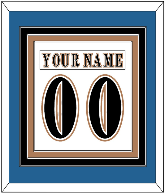 Washington Nameplate & Number (Back) Combined - Home White (1995-2007) - Premier Tier 2