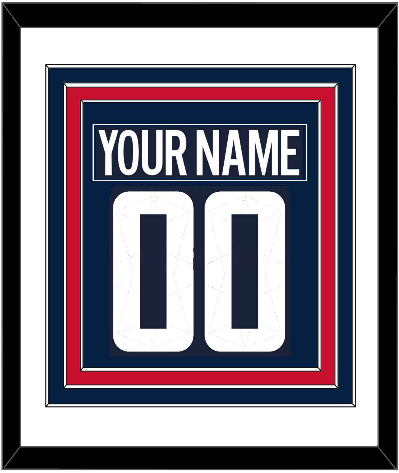 Washington Outdoor Game Nameplate & Full-Size Number - Combined