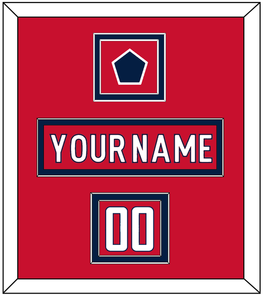 Washington Nameplate, Number (Shoulder) & Jersey Logo Patch - Home Red - Signature Tier 1