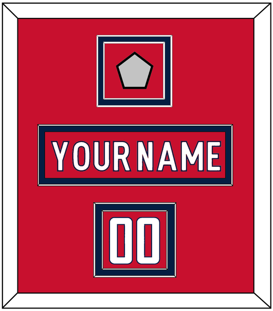 Washington Nameplate, Number (Shoulder) & 2018 Stanley Cup Finals Patch - Home Red - Signature Tier 1