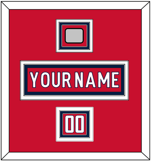 Washington Nameplate, Number (Shoulder) & 2018 Stanley Cup Finals Patch - Home Red - Premier Tier 1