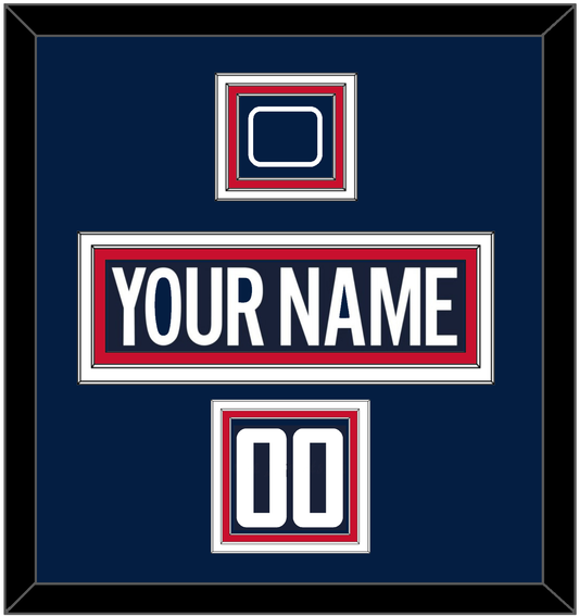 Washington Nameplate, Number (Shoulder) & 2018 Stadium Series Patch - Blue Jersey - Premier Tier 2