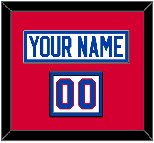 Washington Nameplate & Number (Shoulder) - Home White (1979-1987) - Signature Tier 2