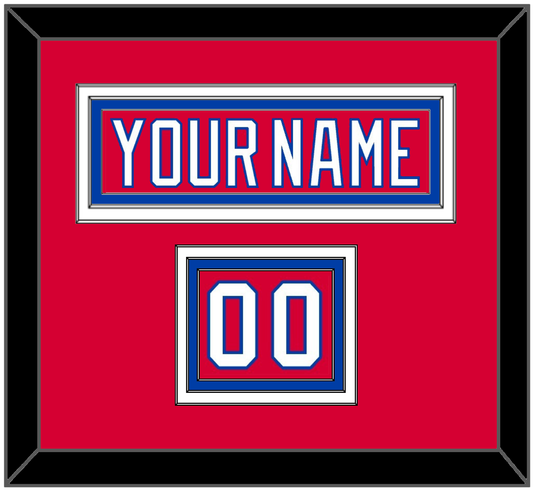 Washington Nameplate & Number (Shoulder) - Alternate Red (2015-2017) - Premier Tier 2