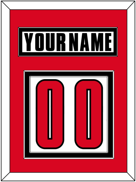 Canada Men's Hockey Nameplate & Number (Back) - 2002 Olympics Home White - Signature Tier 2