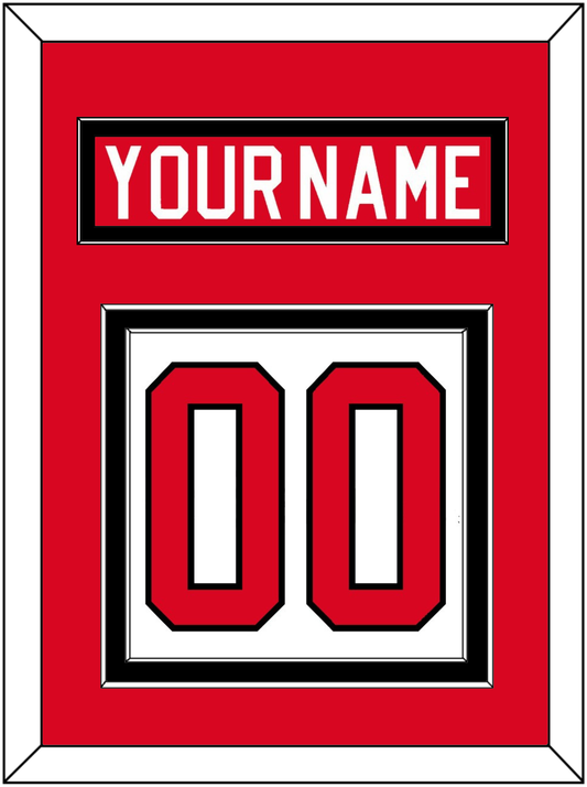 Canada Men's Hockey Nameplate & Number (Back) - 2010 Olympics Home White - Signature Tier 2