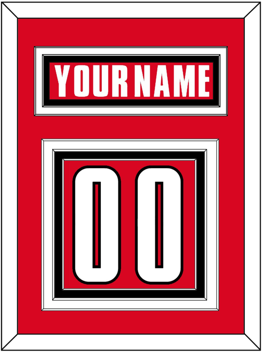 Canada Men's Hockey Nameplate & Number (Back) - 2002 Olympics Road Red - Premier Tier 2